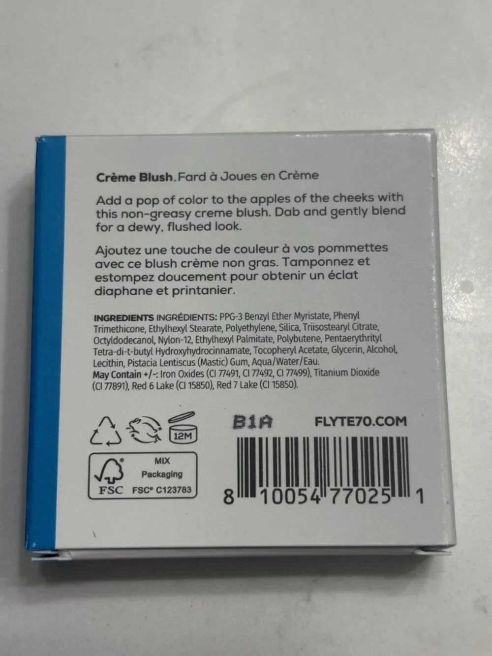 FLYTE.70 HazyCheek Crème Blush Look Of Love Shade 3.2g Lightweight Cream Formula